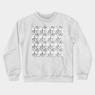 TRELLIS AND VINES BLACK AND WHITE Crewneck Sweatshirt